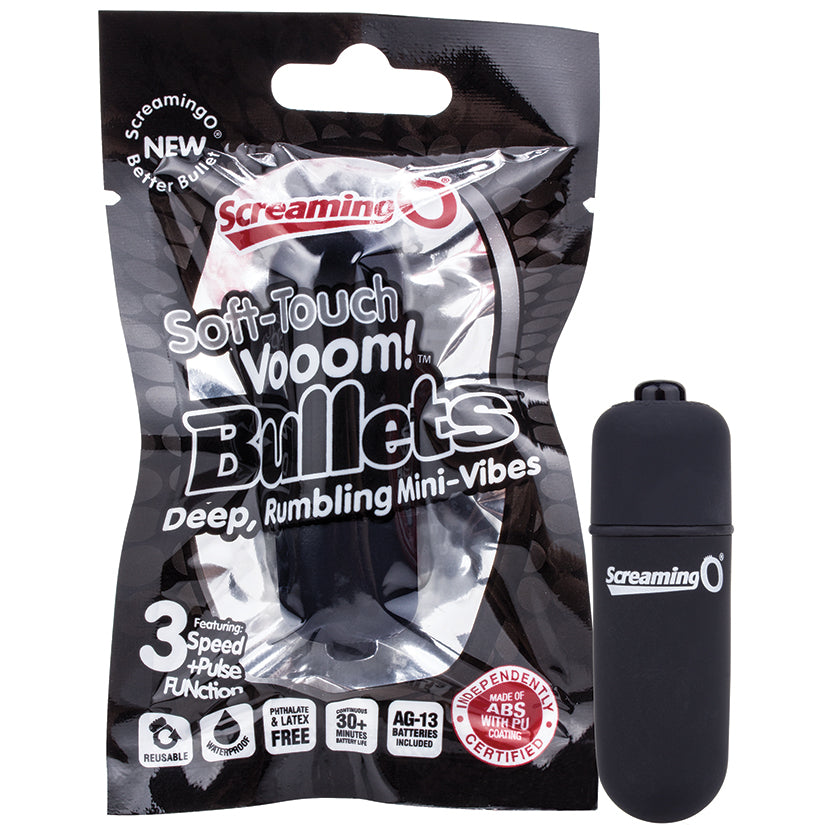 Screaming O Soft Touch Vooom Bullet-Black